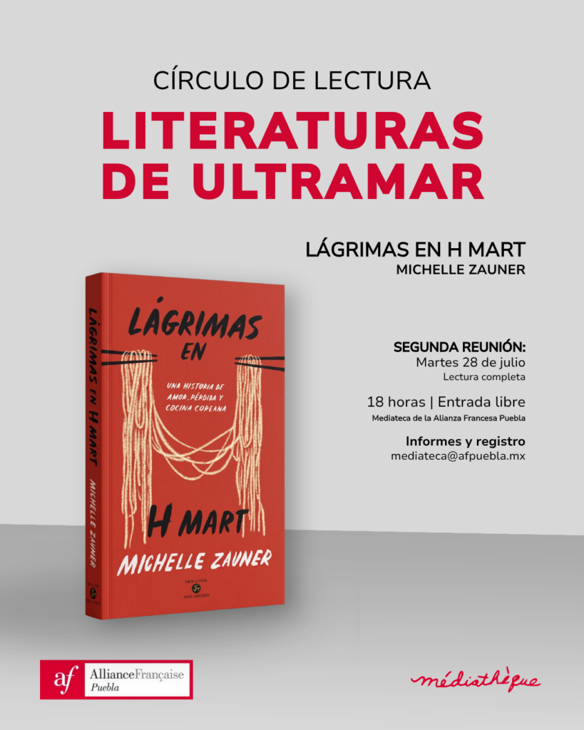 Círculo de lectura de julio Lagrimas en H Mart