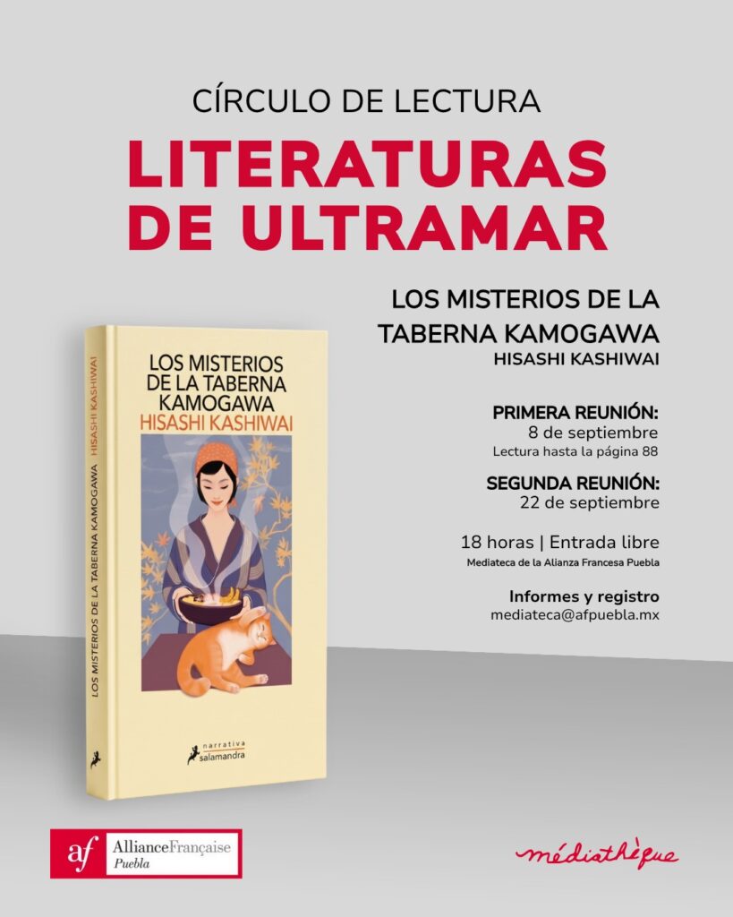 Círculo de lectura septiembre 2026 los misterios de la taberna Kamogawa